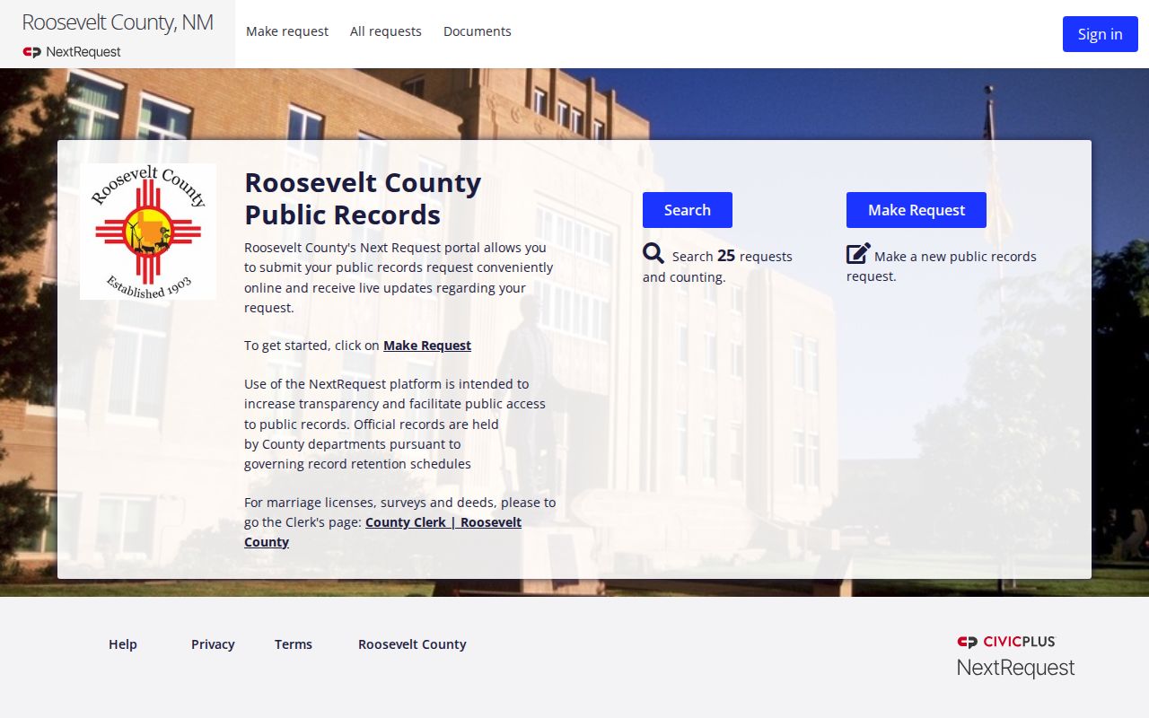 Roosevelt County released mugshot and booking photo request portal